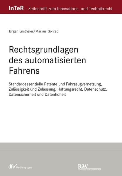 Produktbild: Rechtsgrundlagen des automatisierten Fahrens