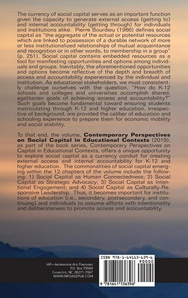 Produktbild: Contemporary Perspectives on Social Capital in Educational Contexts (hc)