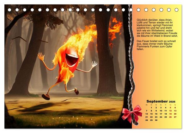 Produktbild: Missgeschick und Gl&uuml;ck (Tischkalender 2026 DIN A5 quer), CALVENDO Monatskalender