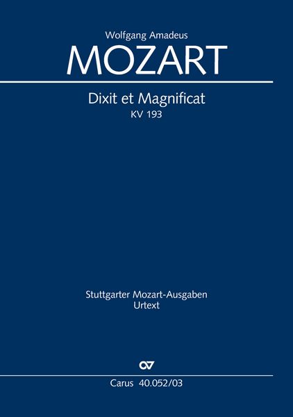Produktbild: Dixit et Magnificat (Klavierauszug)