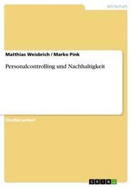 Produktbild: Personalcontrolling und Nachhaltigkeit
