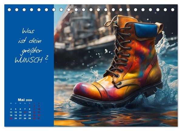 Produktbild: KI Mut - Trau Dich und stell Dir die richtige Frage (Tischkalender 2026 DIN A5 quer), CALVENDO Monatskalender