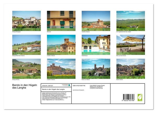 Produktbild: Barolo in den H&uuml;geln des Langhe (Wandkalender 2026 DIN A3 quer), CALVENDO Monatskalender