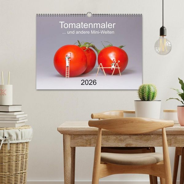 Produktbild: Tomatenmaler ... und andere Mini-Welten (Wandkalender 2026 DIN A3 quer), CALVENDO Monatskalender