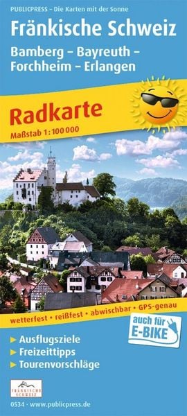 Produktbild: Fr&auml;nkische Schweiz, Bamberg - Bayreuth, Forchheim - Erlangen 1:100 000