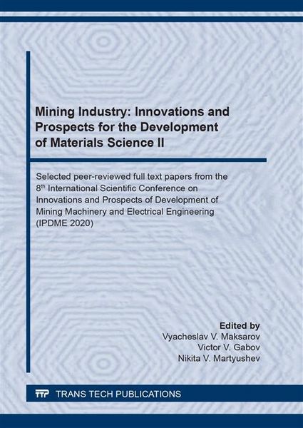 Produktbild: Mining Industry: Innovations and Prospects for the Development of Materials Science II