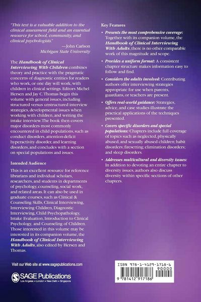 Produktbild: Handbook of Clinical Interviewing With Children