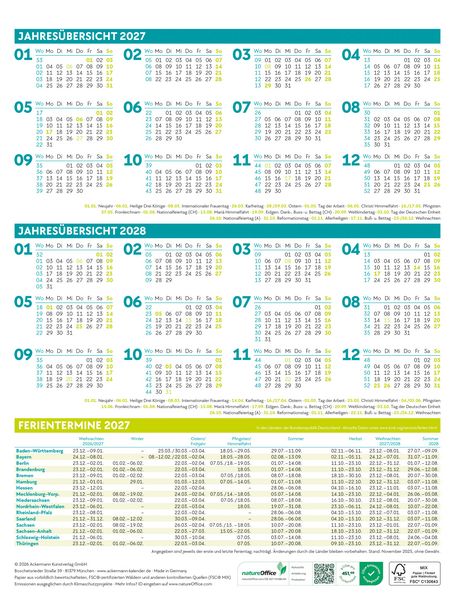 Produktbild: Klartext Spr&uuml;chekalender Wochenplaner 2027