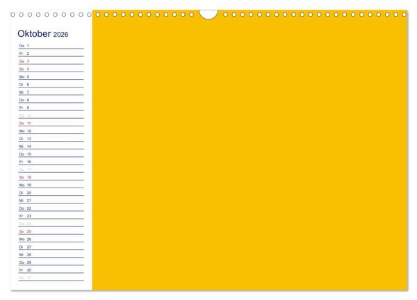 Produktbild: Farbiger Bastelkalender (Wandkalender 2026 DIN A3 quer), CALVENDO Monatskalender