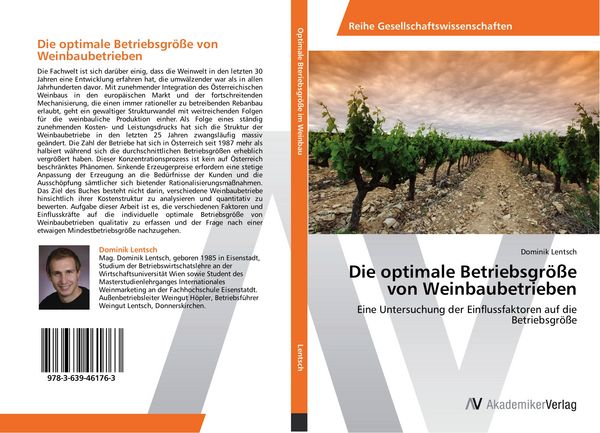 Produktbild: Die optimale Betriebsgr&ouml;&szlig;e von Weinbaubetrieben