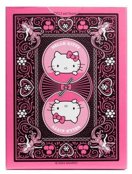 Produktbild: Bicycle Hello Kitty - Black and Pink (Designer Spielkarten, Poker, Skat...)