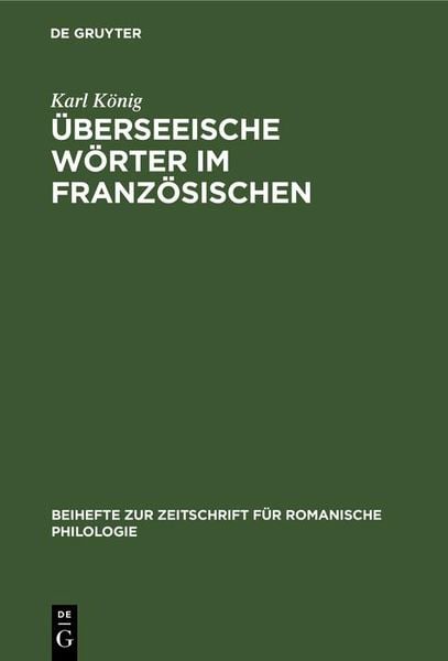 Produktbild: &Uuml;berseeische W&ouml;rter im Franz&ouml;sischen