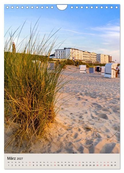 Produktbild: Borkum Strandspaziergang (Wandkalender 2027 DIN A4 hoch), CALVENDO Monatskalender