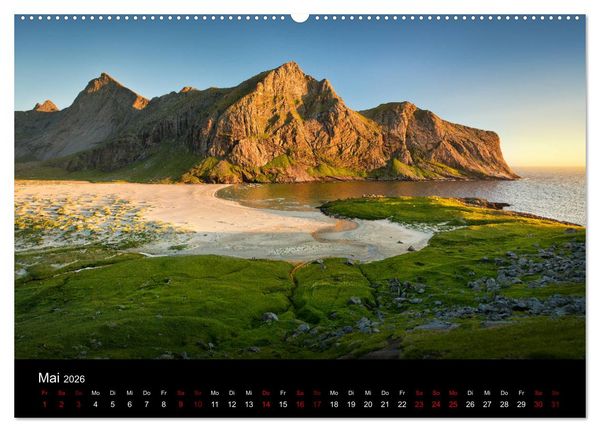 Produktbild: Lofoten - Inseln im Nordmeer (Wandkalender 2026 DIN A2 quer), CALVENDO Monatskalender