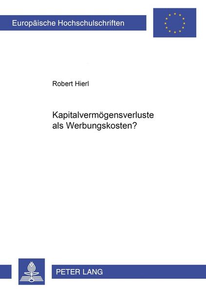 Produktbild: Kapitalverm&ouml;gensverluste als Werbungskosten?