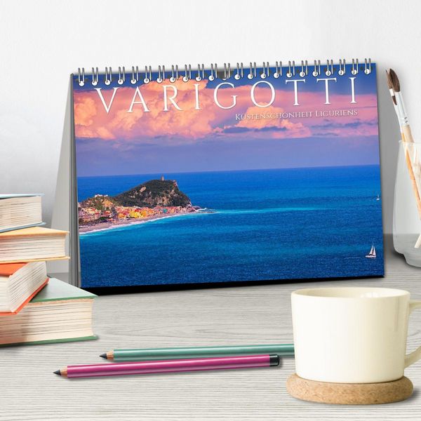 Produktbild: Varigotti - K&uuml;stensch&ouml;nheit Liguriens (Tischkalender 2026 DIN A5 quer), CALVENDO Monatskalender
