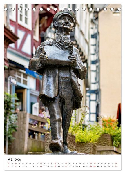 Marburg - Die Perle an der Lahn (Tischkalender 2026 DIN A5 hoch), CALVENDO Monatskalender