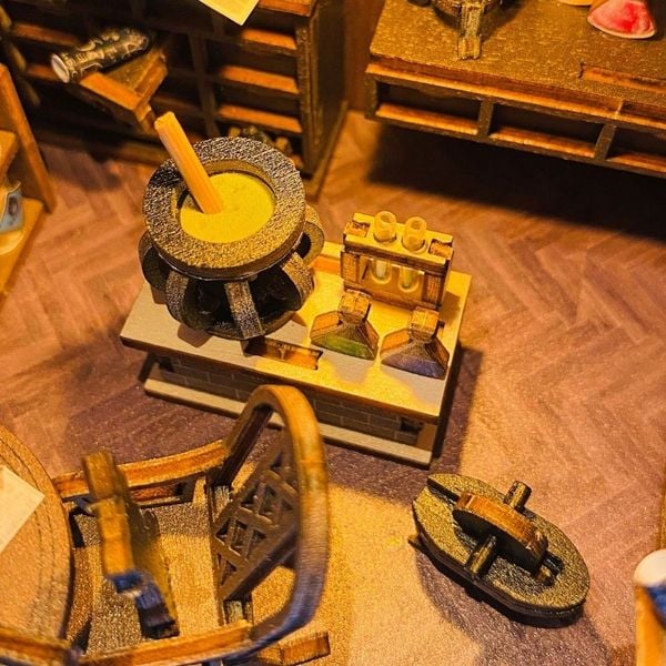 Produktbild: FiguredArt M2311 - DIY Book Nook, Miras Magisches Haus, Puzzle, 61 Teile, Miniatur-Diorama