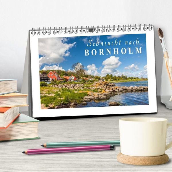Produktbild: Sehnsucht nach Bornholm (Tischkalender 2026 DIN A5 quer), CALVENDO Monatskalender