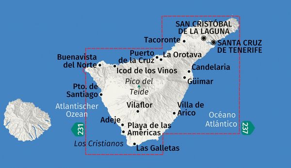 Produktbild: KOMPASS Wanderkarte 233 Teneriffa 1:50.000