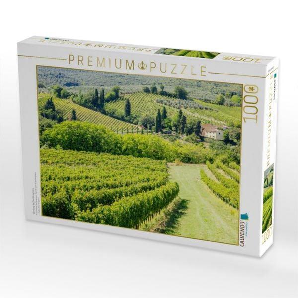 Produktbild: CALVENDO Puzzle Weinberg bei San Gimignano | 1000 Teile Lege-Gr&ouml;&szlig;e 64x48cm Foto-Puzzle f&uuml;r gl&uuml;ckliche Stunden
