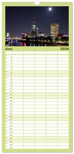 Produktbild: Familienplaner 2026 - Wundervolles London mit 5 Spalten (Wandkalender, 21 x 45 cm) CALVENDO