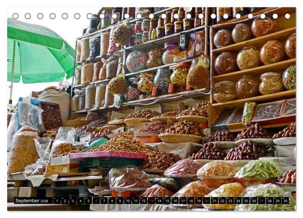 Produktbild: Exotische M&auml;rkte (Tischkalender 2026 DIN A5 quer), CALVENDO Monatskalender