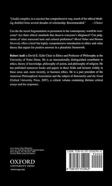 Produktbild: Moral Value and Human Diversity