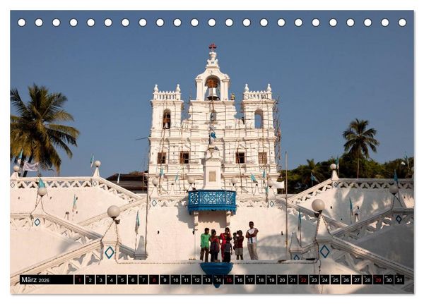 Produktbild: Indien - Goa (Tischkalender 2026 DIN A5 quer), CALVENDO Monatskalender