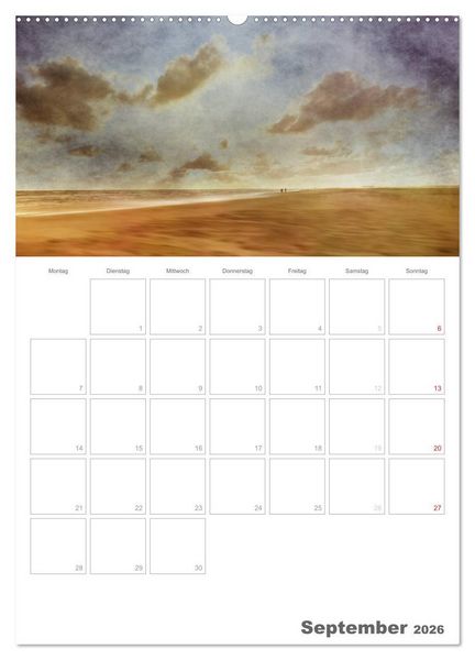 Produktbild: D&auml;nemarks Westk&uuml;ste (Wandkalender 2026 DIN A2 hoch), CALVENDO Monatskalender