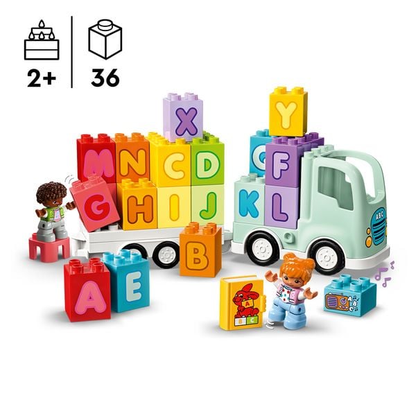 Produktbild: LEGO DUPLO Town ABC-Lastwagen, Lernspielzeug mit LKW Spielzeug 10421