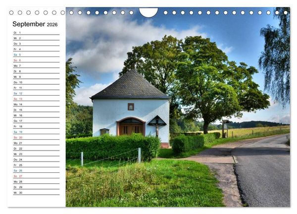 Produktbild: Sa(ar)krale Baukunst - Kapellen im Saarland (Wandkalender 2026 DIN A4 quer), CALVENDO Monatskalender