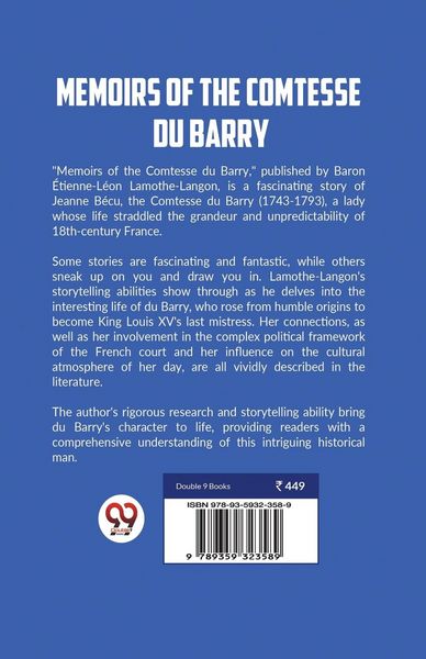 Produktbild: Memoirs Of The Comtesse Du Barry