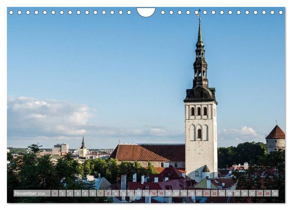 Produktbild: Die Perle am Finnischen Meerbusen Tallinn (Wandkalender 2026 DIN A4 quer), CALVENDO Monatskalender