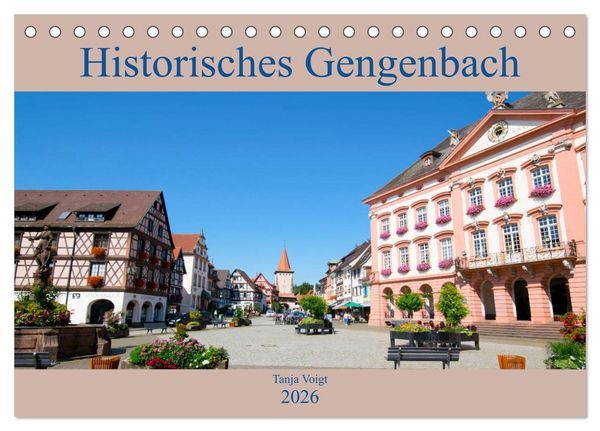 Produktbild: Historisches Gengenbach (Tischkalender 2026 DIN A5 quer), CALVENDO Monatskalender