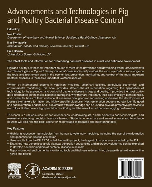 Produktbild: Advancements and Technologies in Pig and Poultry Bacterial Disease Control