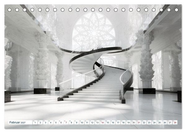 Produktbild: Architektur der Emotionen - Gestaltete Stimmungen (Tischkalender 2027 DIN A5 quer), CALVENDO Monatskalender