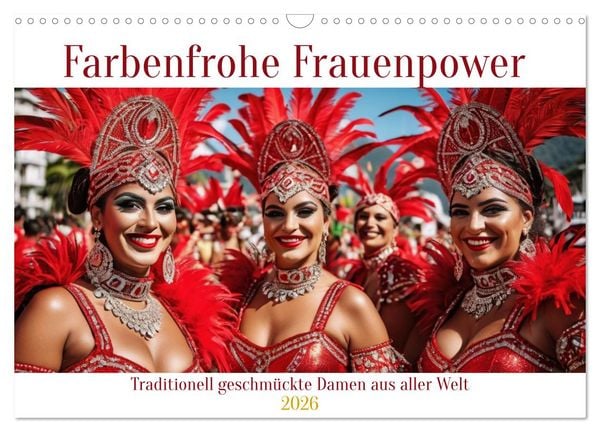 Produktbild: Farbenfrohe Frauenpower (Wandkalender 2026 DIN A3 quer), CALVENDO Monatskalender
