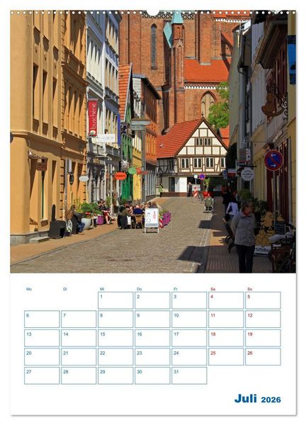 Produktbild: Residenzstadt Schwerin - Mecklenburg-Vorpommern - Terminplaner (hochwertiger Premium Wandkalender 2026 DIN A2 hoch), Kunstdruck in Hochglanz