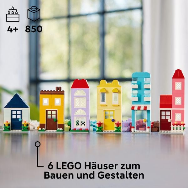 Produktbild: LEGO Classic 11035 Kreative Häuser, Bausteine-Set mit Zubehör ab 4