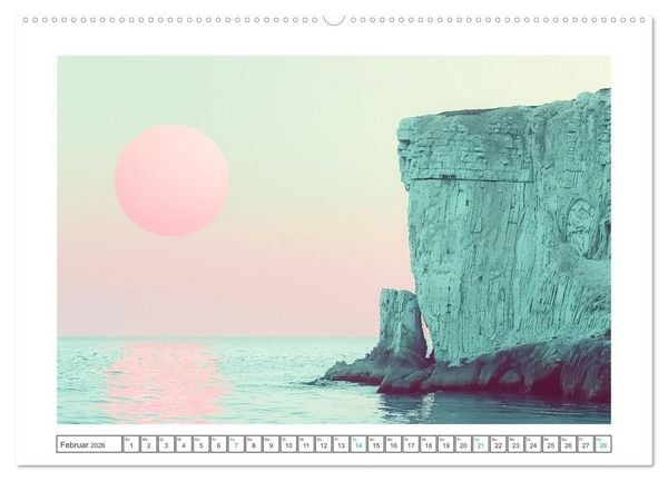 Produktbild: Verzerrte Wirklichkeiten (hochwertiger Premium Wandkalender 2026 DIN A2 quer), Kunstdruck in Hochglanz