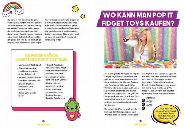 Produktbild: Pop it Fidget Toys &ndash; Games, Hacks & more vom YouTube-Kanal Hey PatDIY