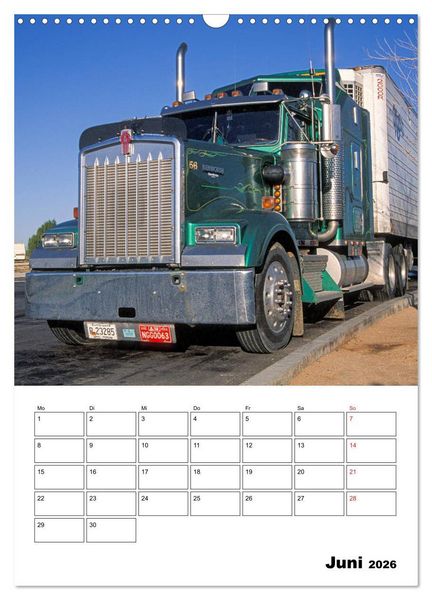 Produktbild: US-Trucks ... unterwegs im amerikanischen Westen - Monatsplaner (Wandkalender 2026 DIN A3 hoch), CALVENDO Monatskalender