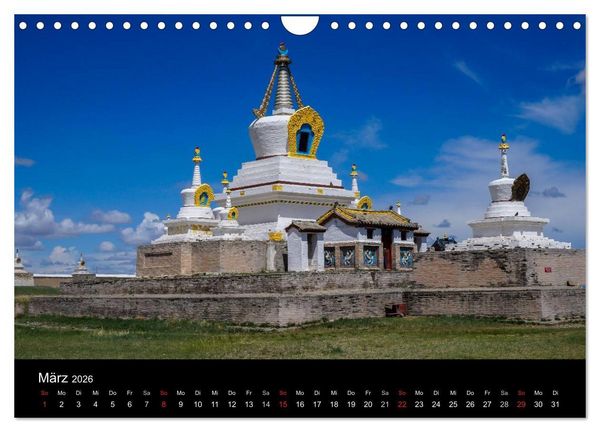 Produktbild: Mongolei - Zwischen Mittelalter und Moderne (Wandkalender 2026 DIN A4 quer), CALVENDO Monatskalender