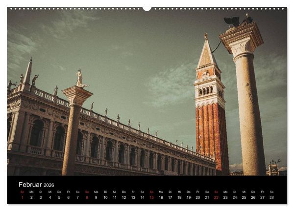 Produktbild: Traumstadt Venedig (hochwertiger Premium Wandkalender 2026 DIN A2 quer), Kunstdruck in Hochglanz