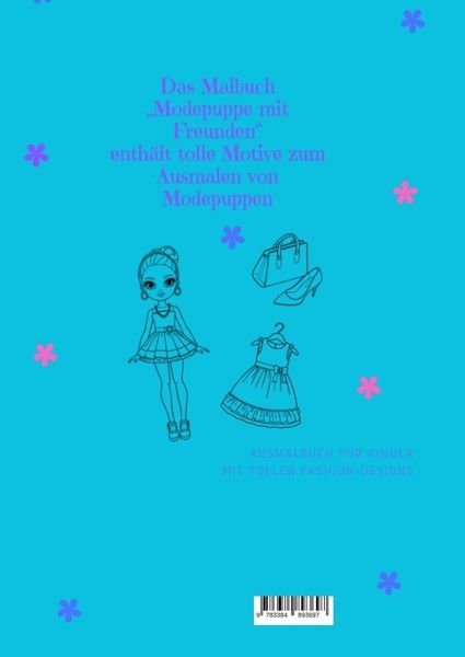 Produktbild: Malbuch das Modep&uuml;ppchen f&uuml;r die Gr&ouml;&szlig;eren und Erwachsene