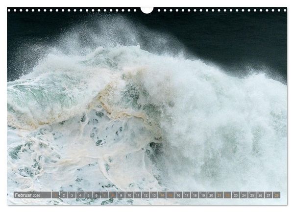 Produktbild: OCEAN POWER - Die Riesenwellen von Nazar&eacute; (Wandkalender 2026 DIN A3 quer), CALVENDO Monatskalender