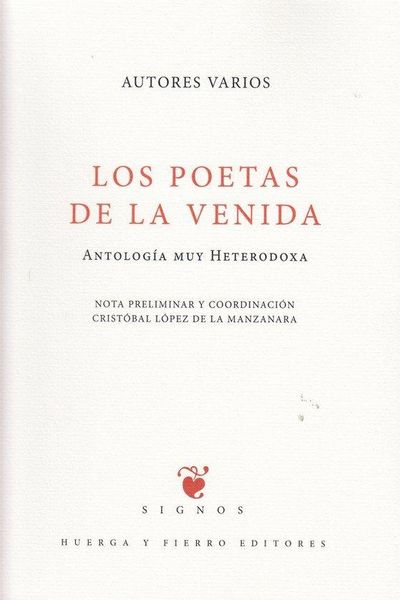 Produktbild: Los poetas de la venida