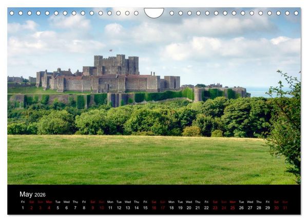 Produktbild: Castles of Kent and Sussex (Wall Calendar 2026 DIN A4 landscape), CALVENDO 12 Month Wall Calendar