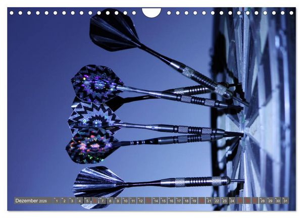 Produktbild: Darts. Konzentration - Sport - Spannung (Wandkalender 2026 DIN A4 quer), CALVENDO Monatskalender